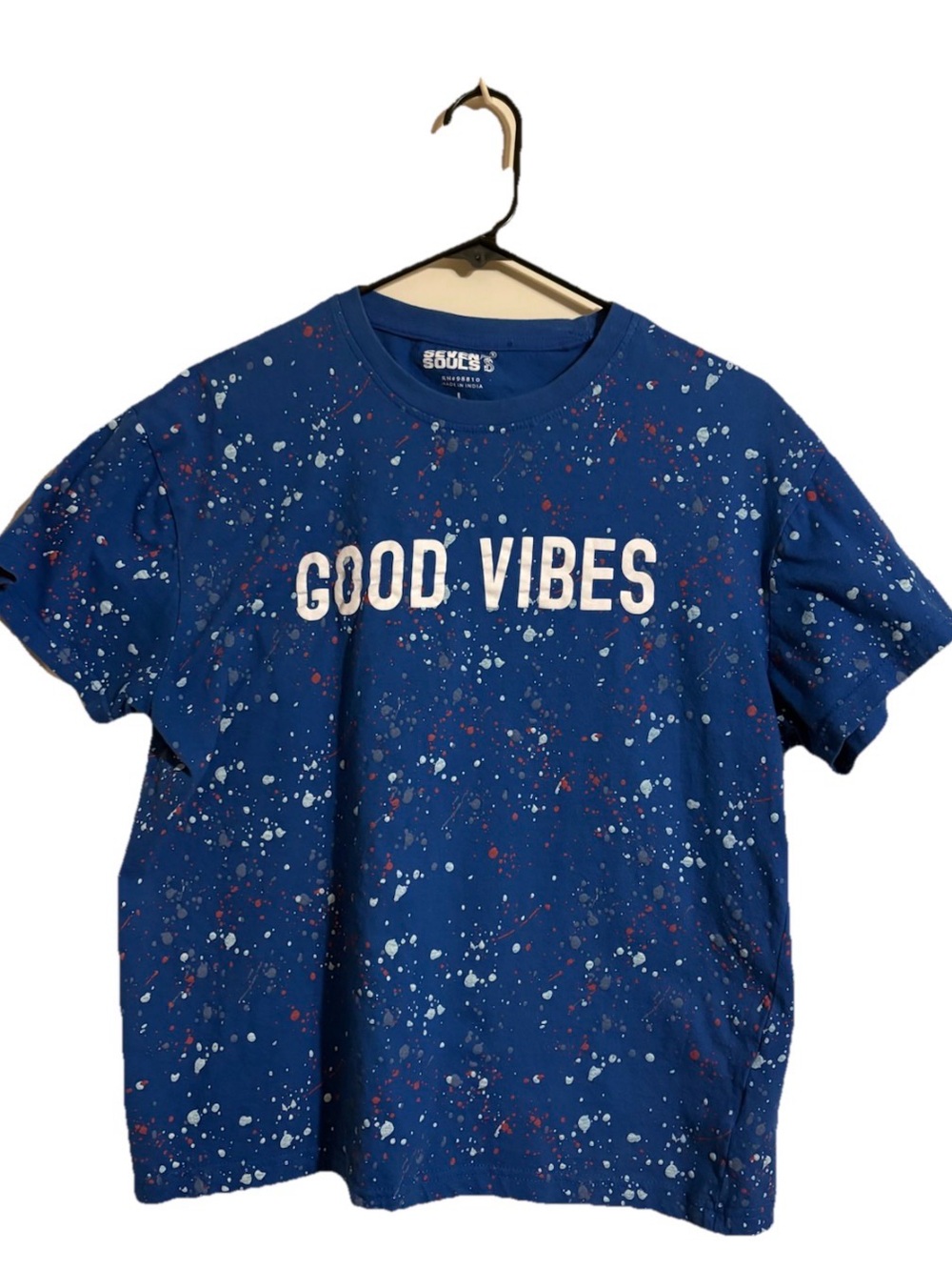 Seven Souls Good Vibes Graphic Tee - Blue